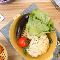 Hollow fruit basin wash c household fruit basket large fruit plate creative kitchen wash basket