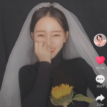 Head yarn bridal headdress Super fairy son Net red photo props main wedding certificate registration black light bow small