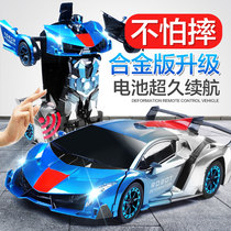 Alloy induction deformation remote control car King Kong wireless remote control car robot childrens electric toy racing boy