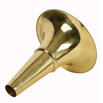 Thickened brass suona bowl suona copper bowl northeast suona bowl Shanxi bowl electroplating white bowl complete size