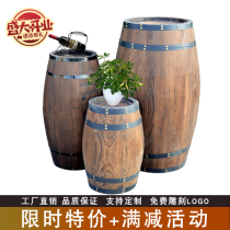 Oak barrels Wine barrels Wooden barrels Decorative solid wood Wine barrels Beer barrels Winery wedding decoration ornaments Wooden