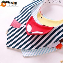 Summer baby triangle towel thin baby saliva towel cotton triangle saliva bib children waterproof newborn