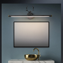 Mirror headlight led mirror cabinet light American dressing table light modern simple toilet luxury Nordic antler wall light