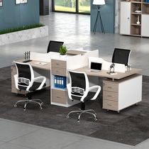 Partition 2 4 6 people Staff Office table and chair combination simple modern work station company card seat office furniture
