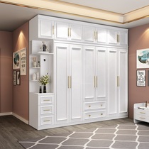 Light luxury wardrobe modern simple economy home bedroom small apartment White four or five doors overall storage large cabinet