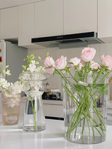 Flower waking flower bucket flower shop dedicated flower bucket transparent acrylic awake flower tube household flower arrangement bucket plastic bucket