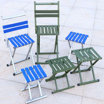 Folding stool Maza portable backrest strong outdoor fishing chair camping chair small folding chair home bench