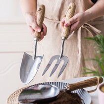 Gardening tools three-piece spatula stainless steel planting flower digging shovel garden flower planting tools multi-meat planting set