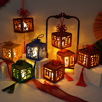 National Day Lantern custom Children diy handmade lantern material ancient wind light box New Year decorations pendant real