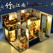 Dexterity Solid 3d Wooden Diy Puzzle Model Mini Handmade puzzle Adult Decompression Assembly Model