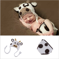 Newborn photography costume cartoon cow full moon 100 days Baby Photo Costume Photo Studio Art Photo Clothes