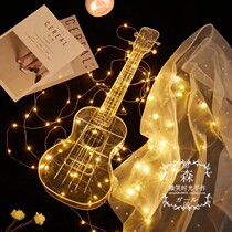 Ukulele female beginner childrens small guitar crystal transparent Ukley male 23 inch veneer girl model