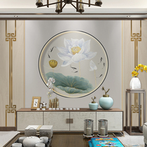 Bamboo and wood fiber integrated wallboard 3D TV background wall Living room quick installation board wall panel custom decorative painting background wall