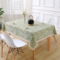 Square coffee table table tablecloth tablecloth art cotton leprosy American hipster ins rectangular household tablecloth