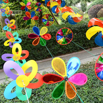  Kindergarten hanging decoration waterproof string rope windmill real estate scenic area outdoor plastic cable color small windmill