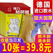 Sticky mouse board super strong grasp sticky mouse glue household medicine clip kill mouse artifact enlarged thickened a nest end