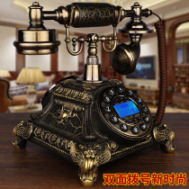 European style retro telephone landline home old antique telephone fixed wireless card rotating living room cable