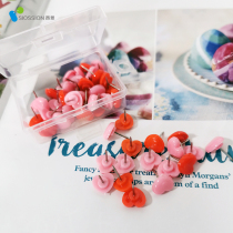 West View Cork Plank I-shaped Nail Photo Wall Cork Nail Thread Nail File Display Message Board Plastic Love Nail Wooden Tail Photo Board Box Box