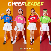 61 Childrens cheerleaders Play Out Girls Jazz Dance Costumes Street Dance Conserved Elementary School Kids Cheerleaders Show Costumes