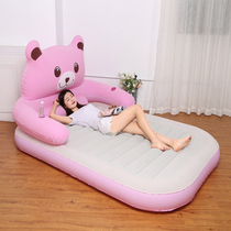 Double inflatable bed cartoon lazy bed family air cushion bed Bear inflatable bed household folding single inflatable bed