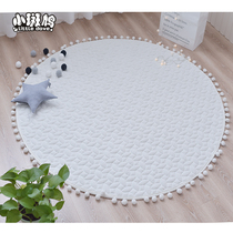 Small turtledove children's tent matching floor mat carpet cotton embroidered mat baby climbing mat non-slip mat
