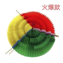  Hand-turned flower color-changing garland sun flower June 1 childrens dance performance props folding fan games opening ceremony