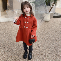 Girls fur coats Childrens double face Son Coat 2021 Autumn Winter Child Clothing Clip Cotton Thickened Baby Foreign Air Winter Clothing
