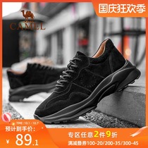 Camel mens shoes autumn new mens casual shoes fashion Martin Korean version of the trend tie-up Joker tooling shoes