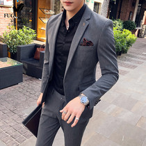 Rich bird suit suit mens Korean version of the best man groom dress formal business fashion casual small suit jacket