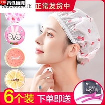 Senior shower cap women waterproof fashion hat cute Korean Net red bath women girls children shower cap hair film