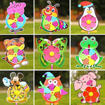 New Three-dimensional Cartoon Animals Windmills Zodiac Windmills Plastic Animals Windmills Early Childhood Activities Children Toys