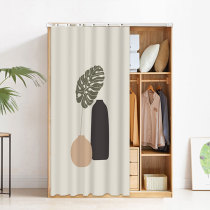Cabinet door blinds slide rail type pull-curtain bookcase Dust Cloth Curtain-closers cloakroom Ugly Inclusions Wardrobe Cupboards Shelter blinds