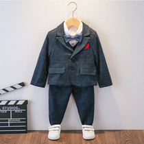 Childrens suit suit suit boy dress handsome Korean version host suit boy flower girl baby piano performance suit