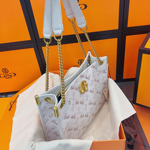 Guochao GHG advanced sense shoulder chain big bag female big brand luxury large capacity commuter tote bag crossbody