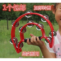 ktv rattling Bell large flower drum ring kindergarten teacher special class tambourine entertainment handheld bell ring sand hammer