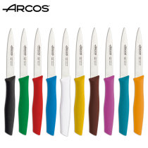 Spot Arcos original Imported Paring Knife Water Fruit Knife Bending Knife Small Knife Engraving Knife Color Handle Knife