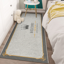 ins wind bedside rug machine washable bedroom teenage girl bed front floor mat can sleep with bignet red homed grey mat