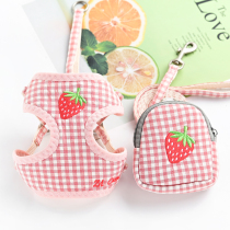 Cute pet kitty traction rope more than a bear teddy pooch Chest Strap Vest Type Small Dog Sneak Peppy Dog Rope