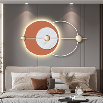 Living room wall decoration pendant simple bedroom bedside dining room with lamp wall decoration sofa background light luxury round wall hanging