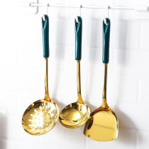 Stainless steel spatula set spoon colander frying spoon household shovel non-stick pan frying spatula kitchen kitchenware supplies