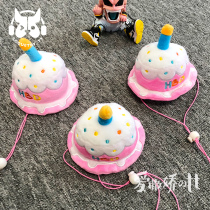 TT pet birthday cake hat cute method fight bib headdress HBD funny toy hat gift than Bear Dog