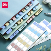 Deli Post-it Label Stickers Small Fresh Mark Mark Index Stickers Pupils Use Creative Bookmark Stickers