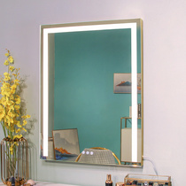 Hyun plus Wall makeup mirror with light LED vanity mirror light mirror bedroom wall hanging wall HD makeup make up light Net Red Mirror