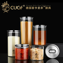 German CUGF Glass jar Storage bottle with lid Exhaust Coffee jar Kitchen Household food Tea jar Sealed jar