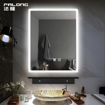 Vertical toilet mirror LED smart bathroom mirror frameless makeup anti-fog light mirror hotel bathroom mirror custom-made
