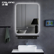 Frameless backlit bathroom mirror vertical hanging toilet mirror LED Smart Anti-fog light mirror toilet makeup mirror customized