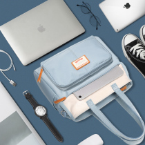 Laptop bag 14-inch female portable anti-drop shockproof large capacity shoulder ins wind good-looking handbag 16-inch girl Lenovo Xiaoxin air15 6 Apple pro13 HP macb