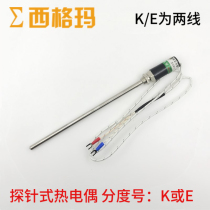 pt100 type CU50 type thermal resistance temperature sensor temperature measurement probe type E-type probe type thermocouple