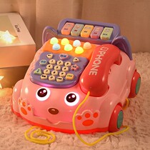 Childrens telephone simulation landline toys baby early education puzzle multi-function Music electronic piano boys and girls toys