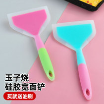 High temperature resistant Jade Spatula Silicone shovel non-stick pan special shovel egg flat bottom fried spatula scuttles